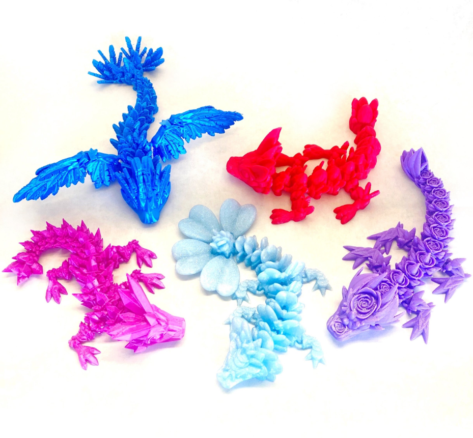 3d printed baby dragons